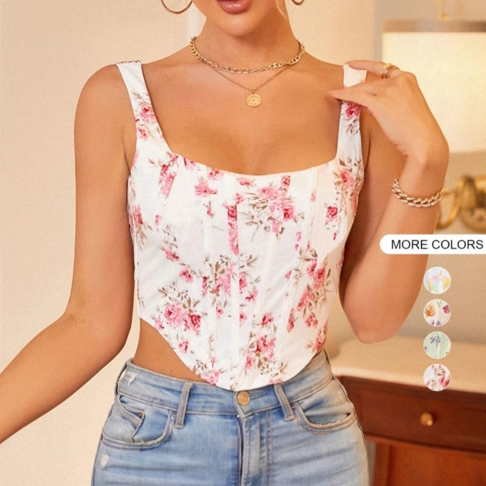 Floral corset
